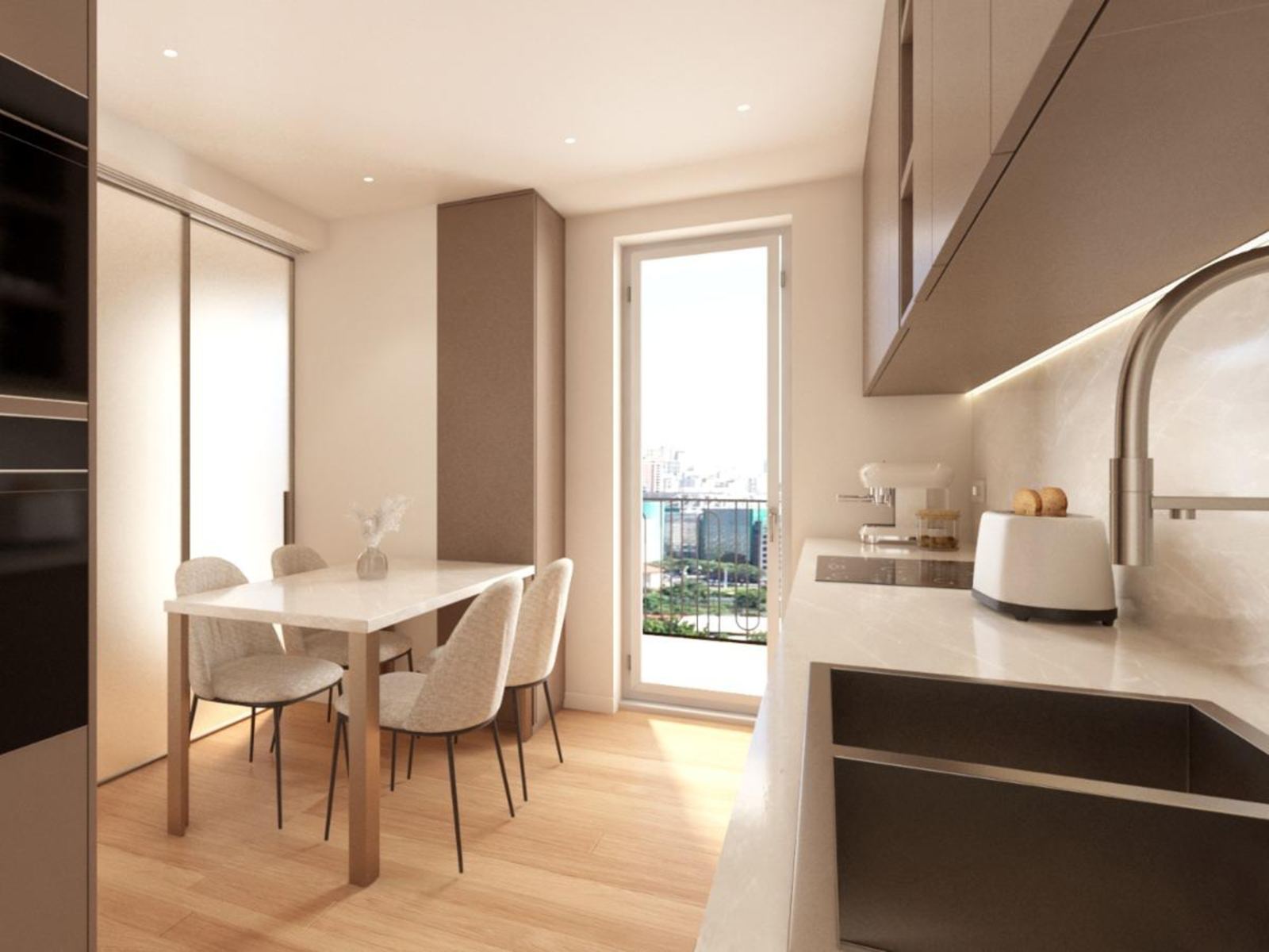 attico eur — interior design, immagine 4