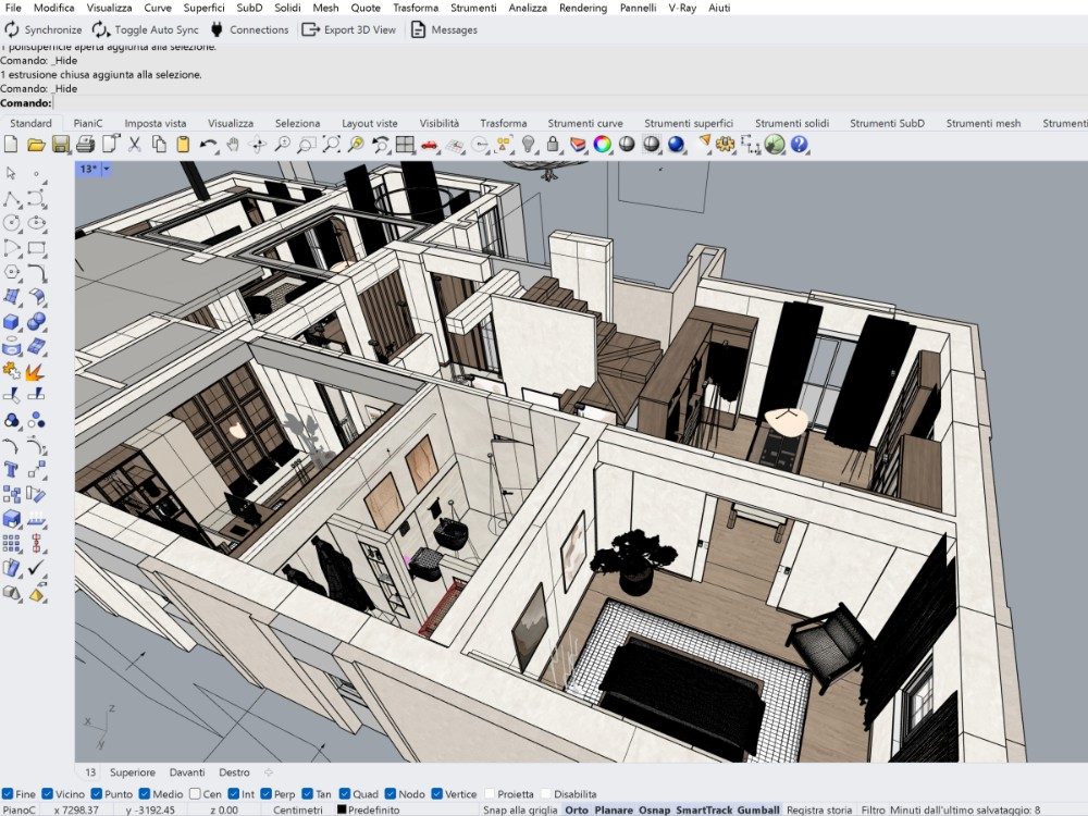 modellazione 3D volumetrica — esempio 5